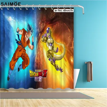 

Vixm Dragon Ball Z Shower Curtain Anime Goku Bathroom Shower Curtain Waterproof Polyester Fabirc For Bathroom Curtain Decor