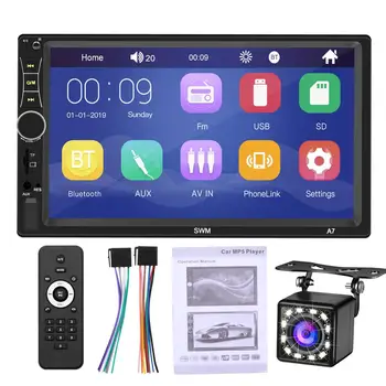 

7 inch Double Din Touch Screen Car Stereo MP5 Player FM Auto Radio Video Support Rear-View Camera Mirror Link 2din Autoradio