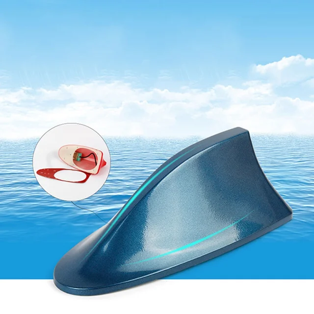 Antena de aleta de tiburón falsa para techo de coche, pegatina decorativa,  negra, Universal, nuevo - AliExpress