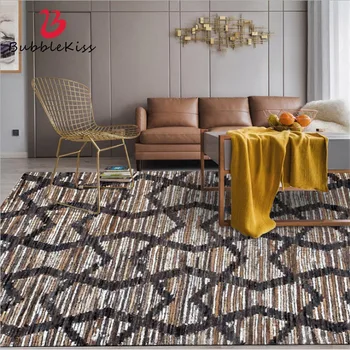 

Bubble Kiss European Style Luxury Geometric Line Pattern Carpets For Living Room Home Kids Room Decor Area Rugs Floor Mats
