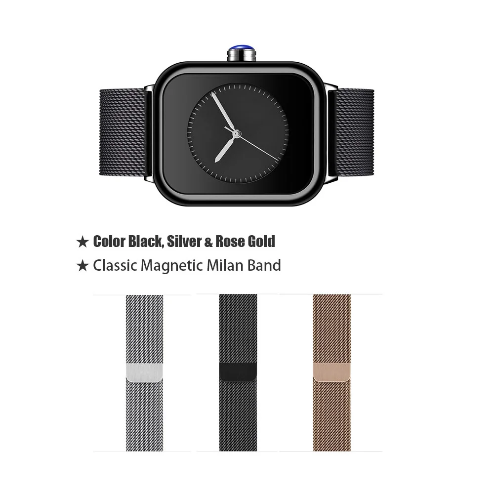 Роскошные Брендовые Часы для женщин, черные, розовые, золотые, с магнитным миланским браслетом, женские часы высокого качества, модные часы, Reloj Mujer