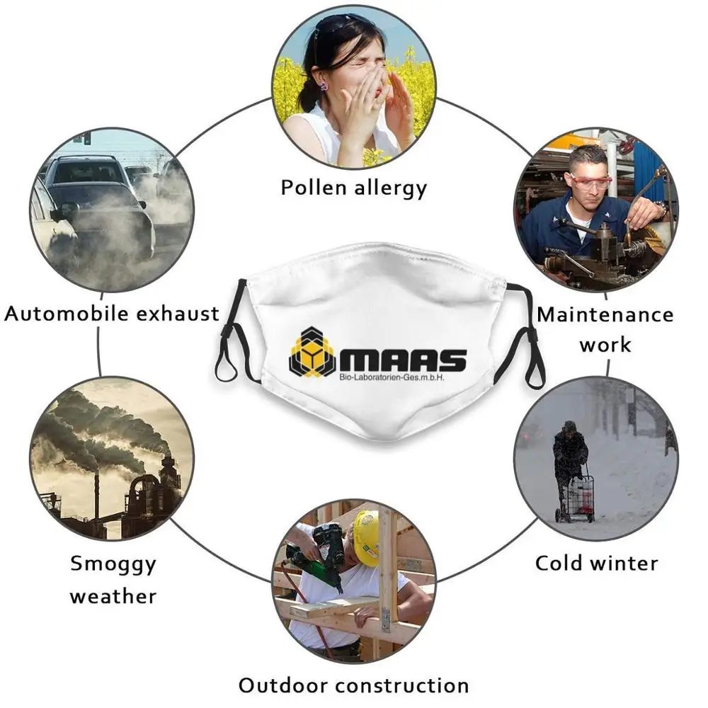 Maas Biolabs (нейромант) смешная печать многоразовый фильтр Pm2.5 маска для лица нейромант хакер киберпространство Электроника логотип матрица (art.: 3a39cdd43cb) - 3a39cdd43cb