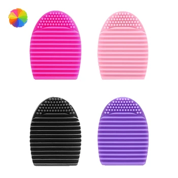 

Silicone Makeup Brushes Cleaning Pad Mat Brush Scrubber Board Makeup Washing Tools Cosmetic Eyebrow Brush Cleaner Tool