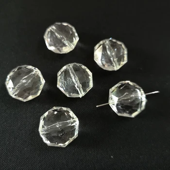 

21mm*21mm*12mm 150pcs/bag Clear Rondelle/Irregular Faceted/DIY Hand Made /Finding Beads