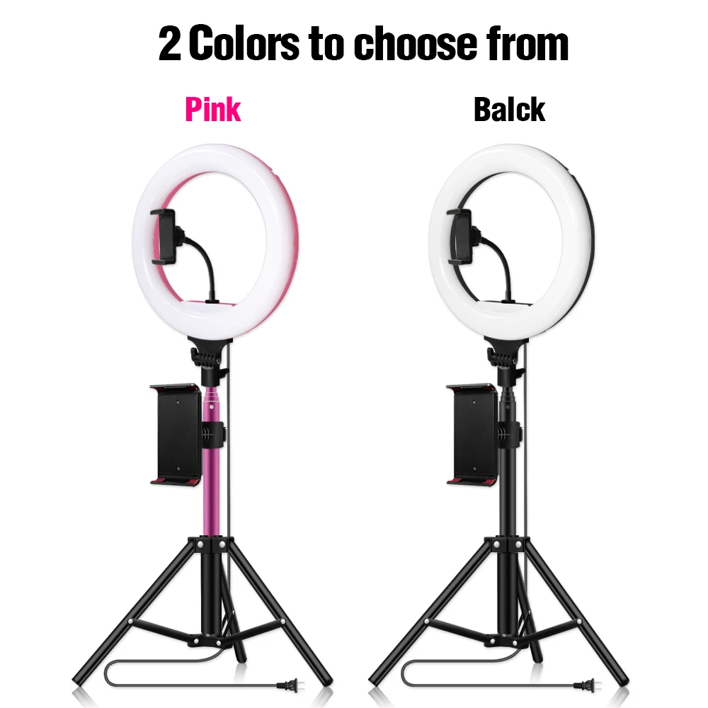  32cm/12.5inch Control LED Ring Light Photography Ring Lamp with Tripod 1.7M for Beauty Makeup Photo - 4000287118246