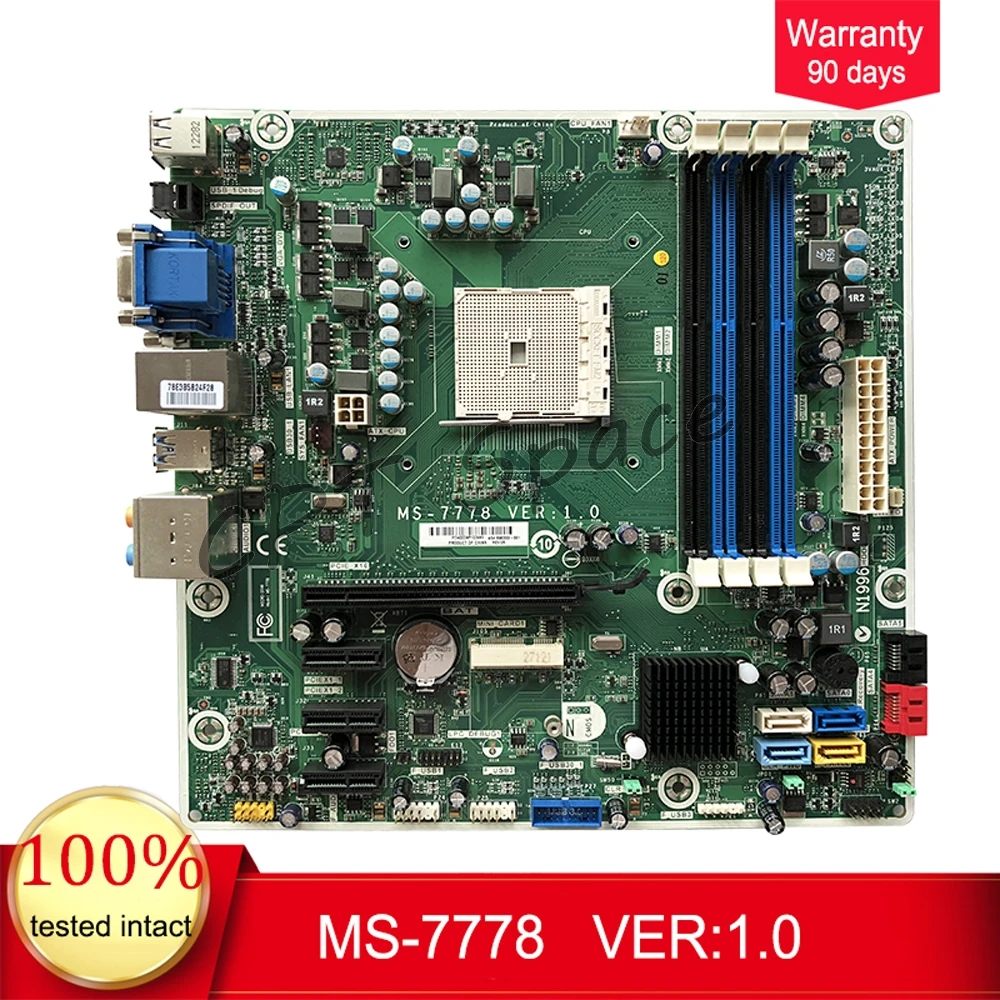Best Price 696333-001 MS-7778 For HP Pavilion 5000 Desktop Motherboard 700846-001 FM2 MS-7778 VER:1.0 Mainboard 100%tested fully work