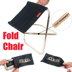 Chaise pliante en aluminium, légère, Portable, haute durabilité, pour l'extérieur, avec sac, tabouret, siège, pêche, Camping 