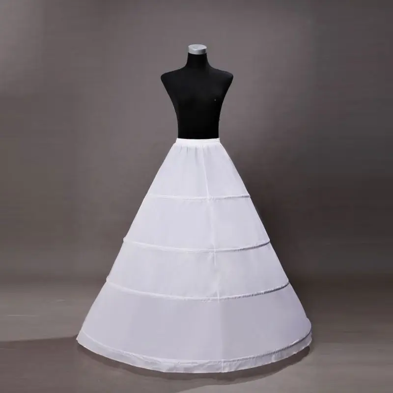 Bride Wedding Dress Hoops Skirt Support Lady Girls Party Prom Ball Dress Inner Substrate Petticoat Long Underskirt