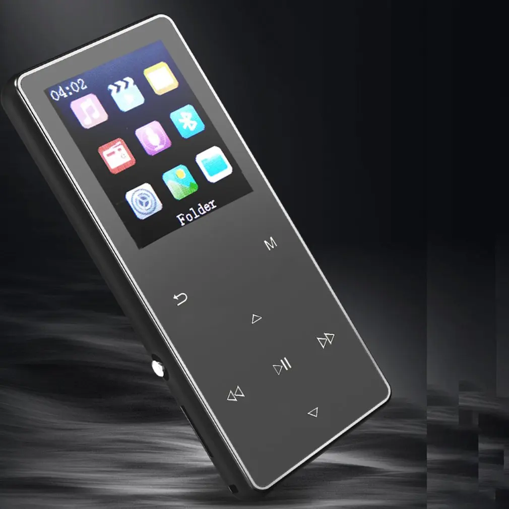 Роскошный Металлический MP4 плеер Bluetooth плеер портативный тонкий MP3 MP4 медиа 1,8 дюймов 8 ГБ/16 Гб музыкальный плеер подарок FM Hi-Fi Walkman