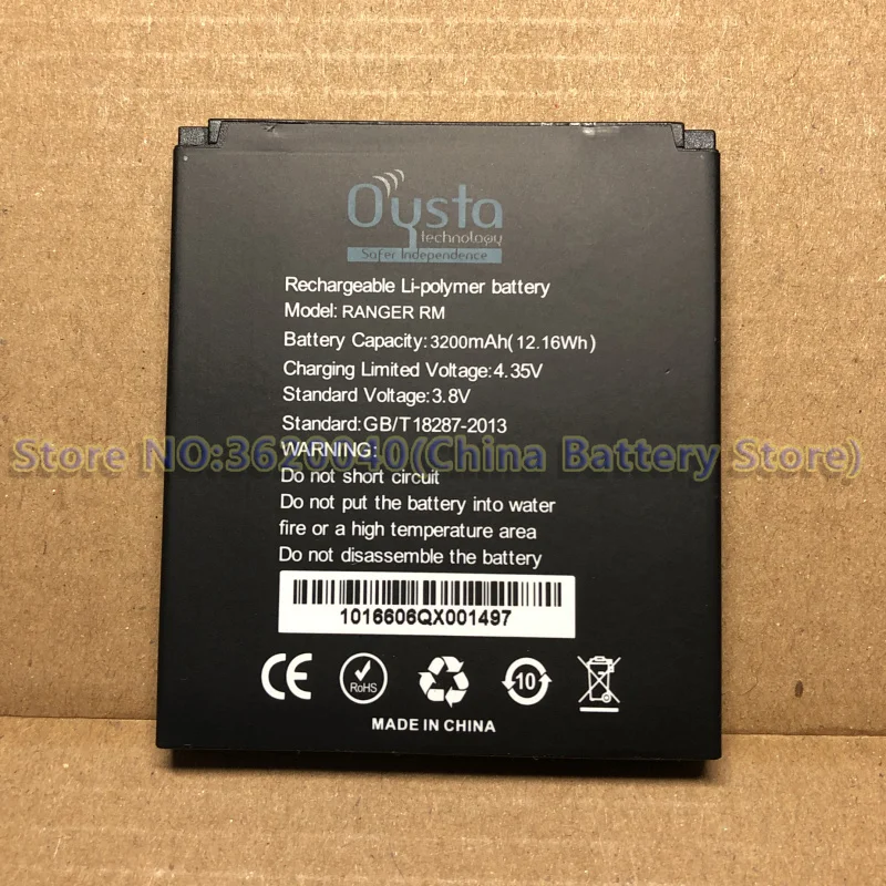 GND3.8V 3200 mAh/12.16Wh сменная батарея Oysta RANGER RM для смартфона Oysta RANGER RM литий-ионная батарея литий-полимерная батарея