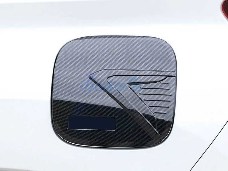 

For Mitsubishi Eclipse Cross 2018 2019 2020 Carbon Fiber Color Fuel Tank Cover Gas box Cap Moulding Panel Sticker Accessories