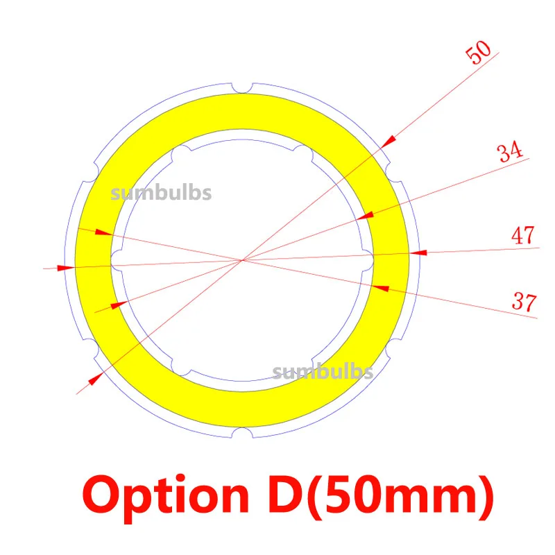 ตัวเลือกสินค้า วงแหวน LED แสงสีขาวอบอุ่น DIY 12V DC สำหรับตกแต่งบ้าน