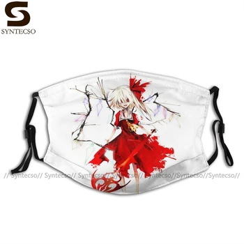 

Touhou Project Mouth Face Mask Touhou Project Flanders Scarlette Facial Mask Kawai Cool with 2 Filters for Adult