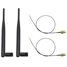 Двухдиапазонные WIFI антенны + IPEX4 MHF4 кабель для AX200 9260 NGFF M.2