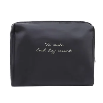 

2020 Simple Waterproof hand-held Storage Makeup Wash Bag Nylon Multi Pattern Small Cosmetic Makeup Brush Bag