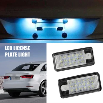 

Car License Plate Lights 12V 18 LED Number Lamps Plate Light Tail Light for Audi A3 S3 A4 S4 B6 A6 S6 A8 S8 Q7 Car Accessories