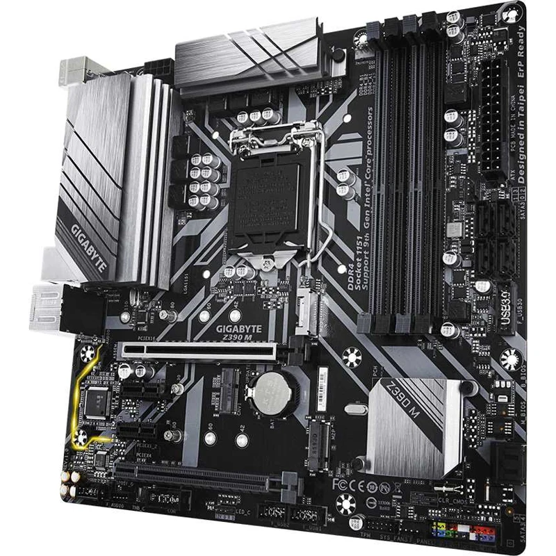 Материнская плата Gigabyte Z390 M Soc-1151v2 Intel Z390 4xDDR4 mATX AC`97 8ch(7.1) GbLAN RAID+DVI+HD