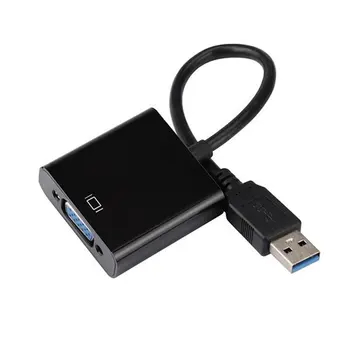 

USB To VGA Adapter USB 2.0/3.0 to VGA External Video Card Multi Display Converter for Desktop Laptop PC Monitor Projector