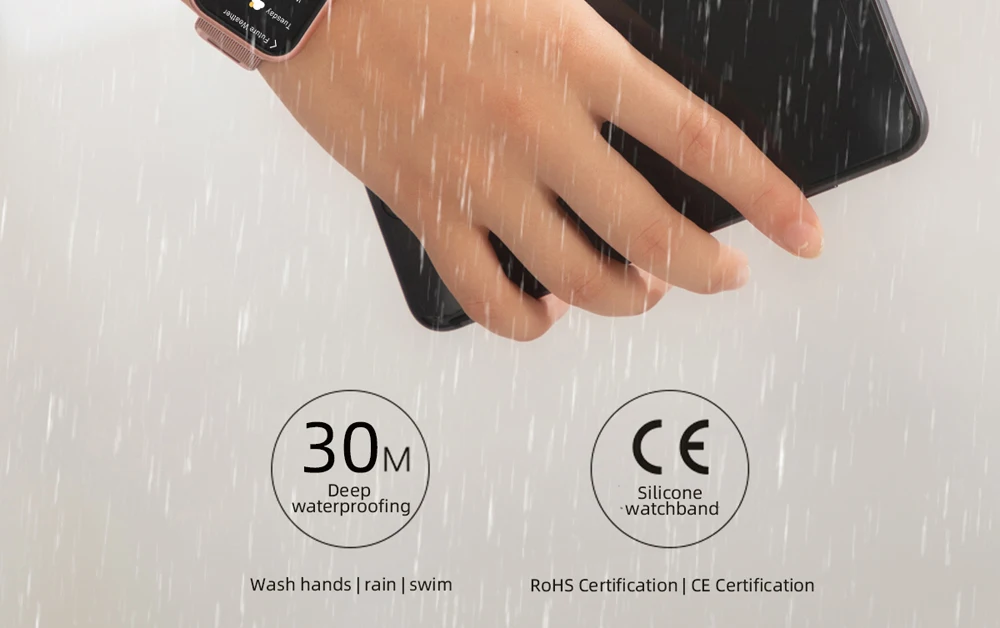 P80 Смарт часы для женщин IP68 Водонепроницаемый Полный сенсорный экран Smartwatch сердечного ритма давление сна монитор для Android для Apple Watch