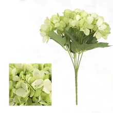 Искусственная Гортензия цветок дисплей Открытый Моделирование ручной работы дома Свадебные украшения офис Удобный прочный
