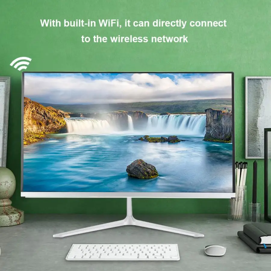 Настольный компьютер Все в одном 21 5 дюйма для работы офисе США 100 240 В настольный