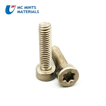 

M4 x6 8 10 12 14 20mm Ti Bolt Titanium Bolt Column Torx Head Original Ti Color Not Polished Grade 2 Titanium Screw Ti Fastener