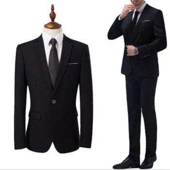 

New Men’s Suit Smolking Noivo Terno Slim Fit Easculino Evening Suits For Men (Jackets+Pants) Men Suit Tuxedo Costume Blazer