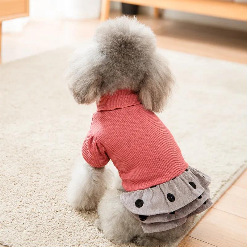 Hipidog Новое поступление осень зима парка Собака Зимний комбинезон свитера комбинезоны для собак платье