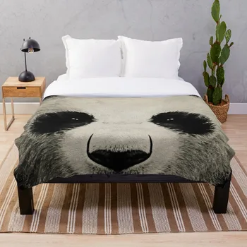 

Panda window cleaner 03 Blanket Wool Flannel Plush Blanket Bedspread For office Sherpa Blanket Couch Quilt Cover Travel