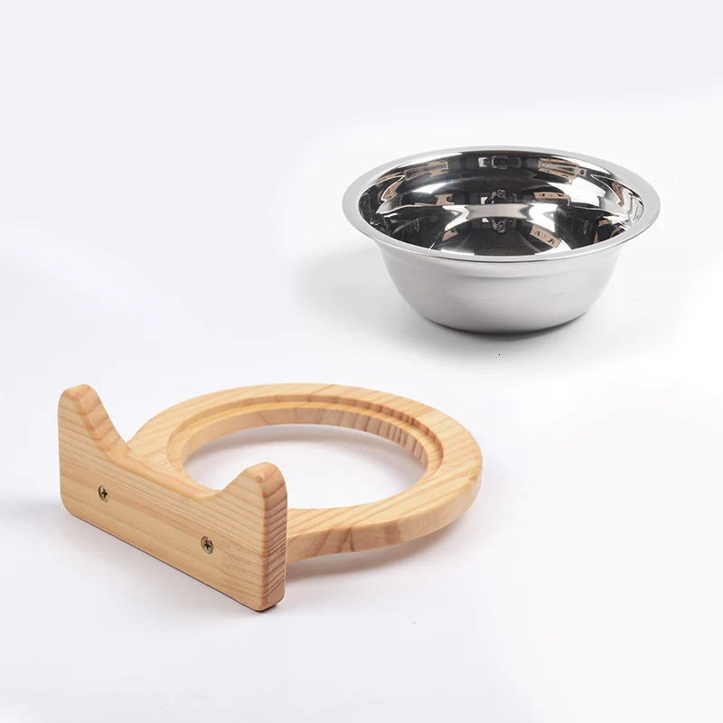 Керамическая миска для кошек с деревянным столом, кормушка для кошек, товары для домашних животных, клетка для кошек, висячая кормушка M6105 - Цвет: 11