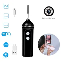 Эндоскоп с 6 светодиодами, 1200 мА · ч, мониторинг мобильных телефонов, камера для осмотра фотографий, Ушная ложка, Бороскоп, ручной эндоскоп, 4,3 мм компьютеры