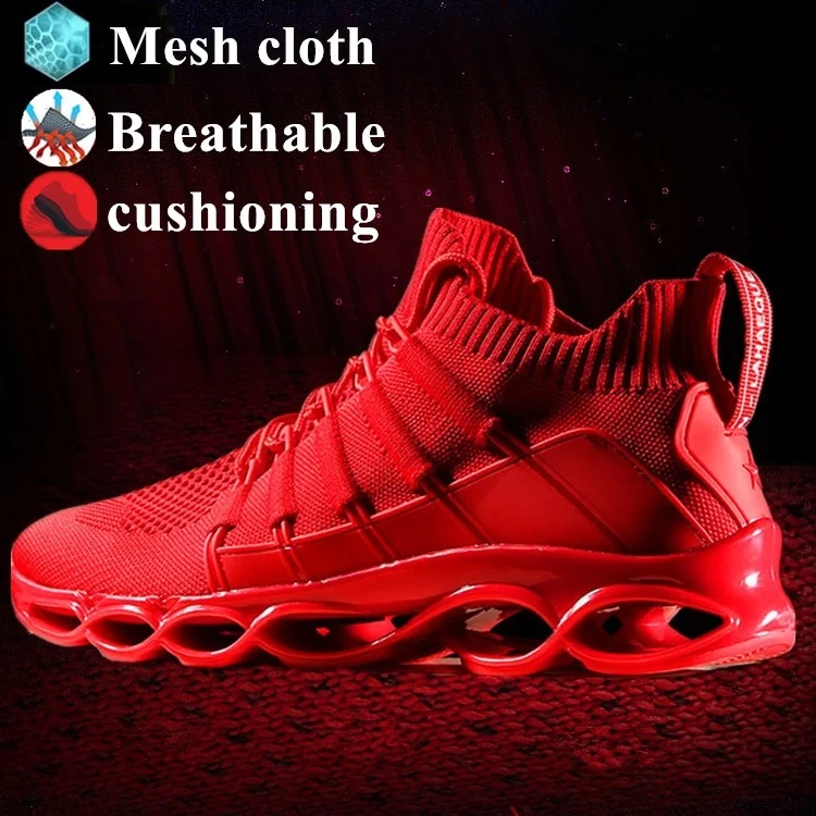 

Damyuan Flyknit Men's Casual Shoes Fishbone Shoelaces Tenis Masculino 44 Blade Men Shoes 46 Skin Affinity Sneakers Plus Size 48