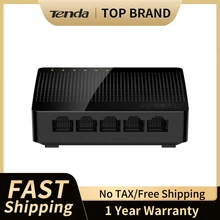 Commutateur de bureau modèle Tenda, SG105 gigabit, mini 5-Port, interrupteur pour le réseau Ethernet LAN, Hub, RJ45 avec dérivation du concentreur