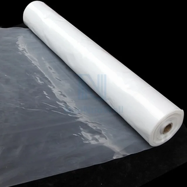 Sűrűsítse 0,08 Mm 1M Szélesség Pe Műanyag Esőálló Talajtakaró Üvegházhatású Fóliát Zamatos Növények Fedik Át Az Átlátszó Termikus Membránt - Image 3