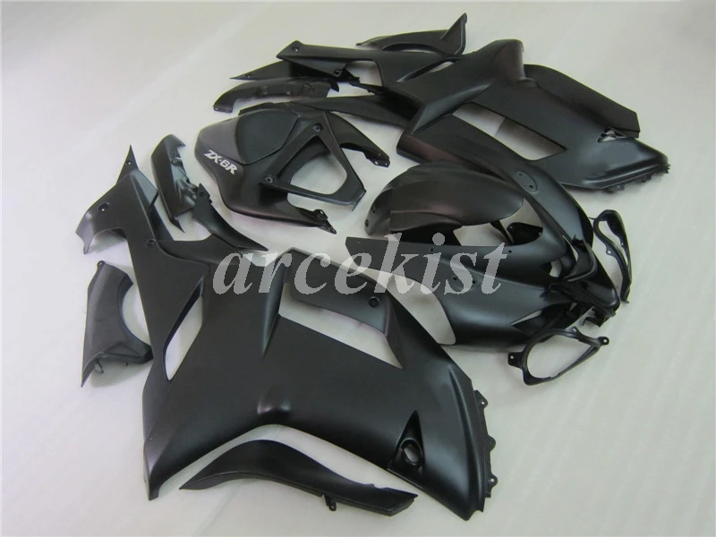 ABS мотоцикл Обтекатели наборы Подходит для Kawasaki Ninja ZX-6R ZX6R 2007 2008 07 08 636 Пользовательские черный и белый West