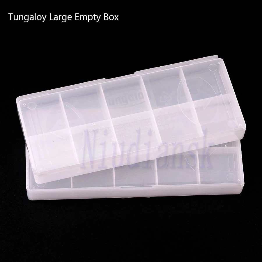 

100 комплектов Tungaloy, большие белые пластиковые прямоугольные коробки для твердосплавных лезвий, большие пустые коробки, маленькие пустые коробки