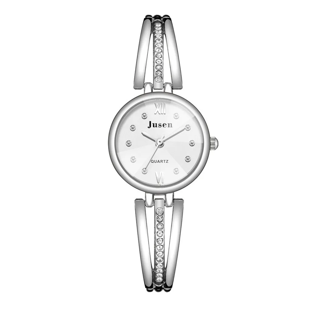 Маленький черный браслет роскошные часы модные простые инкрустированные сплав ремешок часы браслет часы женские кварцевые часы подарок# ZA