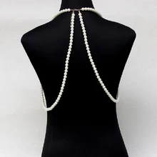 Роскошные ювелирные изделия бюстгальтер для тела Бюстгальтер имитация жемчуга ожерелье многожильный