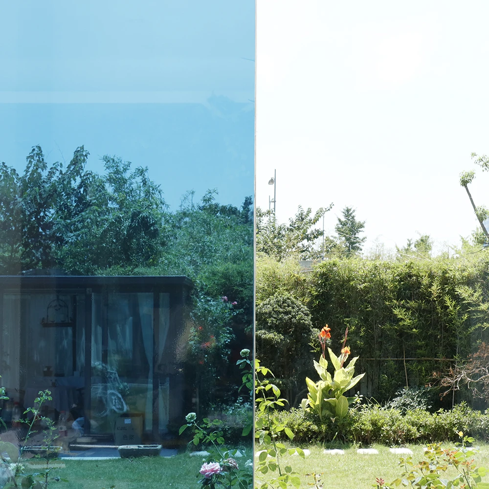 Best Price Sunice Blue&Silver Reflective One Way Mirror Solar Tint Building Window Film Privacy Sticker Window Solar Protection 1.52x60m