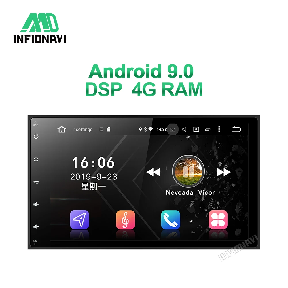 4G ram android 9,0 автомобильный dvd для Toyota Corolla Auris Fortuner Estima vios радио навигация автомобильный стерео gps плеер