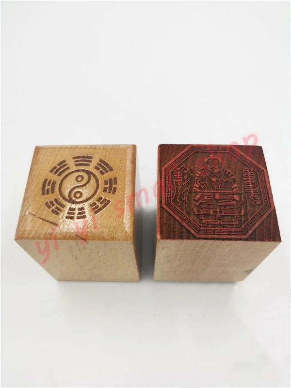 Taoist seal Zhang master image Supply peach wood одностороннее уплотнение 5 см magic оружия | Дом и сад