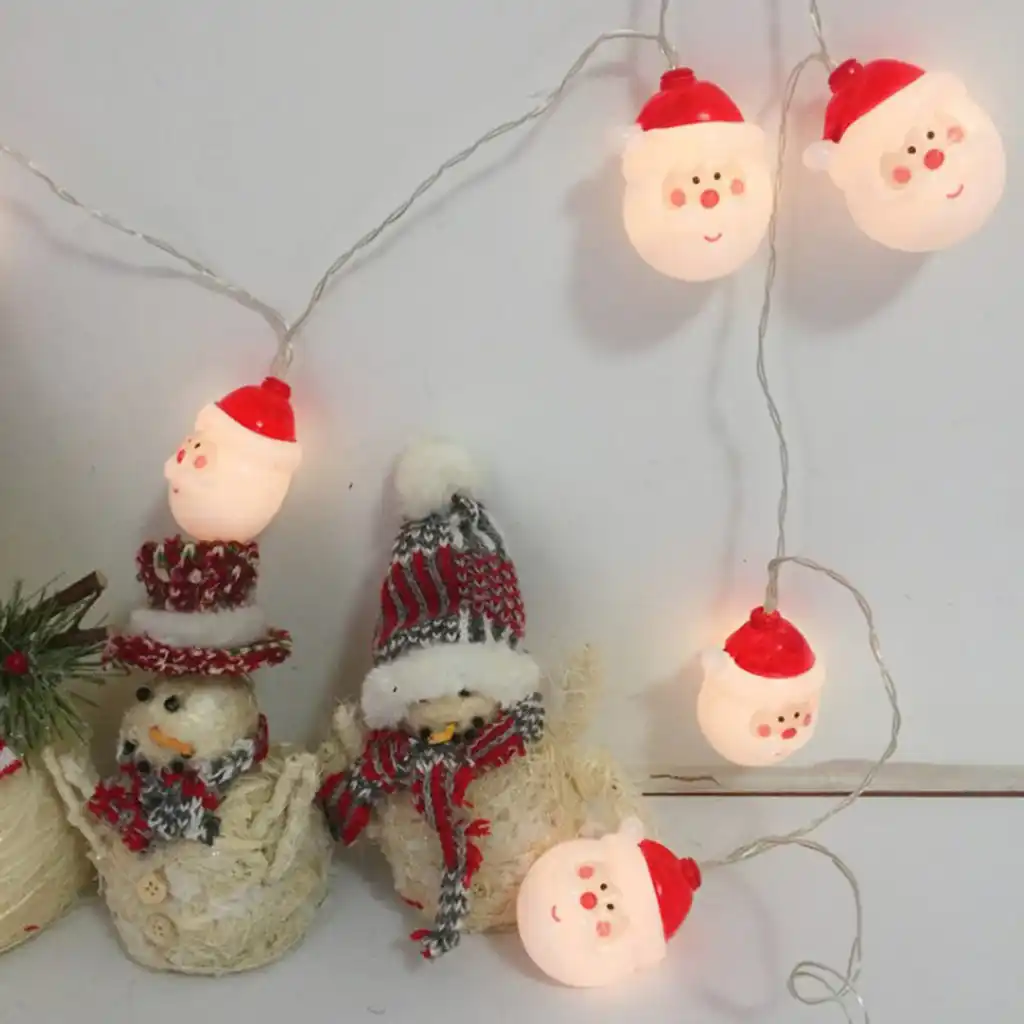 Новый 1 шт. 10LED Санта Клаус рождественские серии Праздничные рождественские гирлянды вечерние декоративные огни 0923 #30