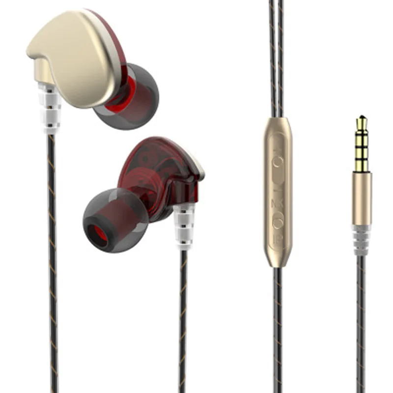 

3.5mm Wired Earphone Wired Control with Mic Volume Control Stereo Music Running In-ear Sport Headset for Smartphone