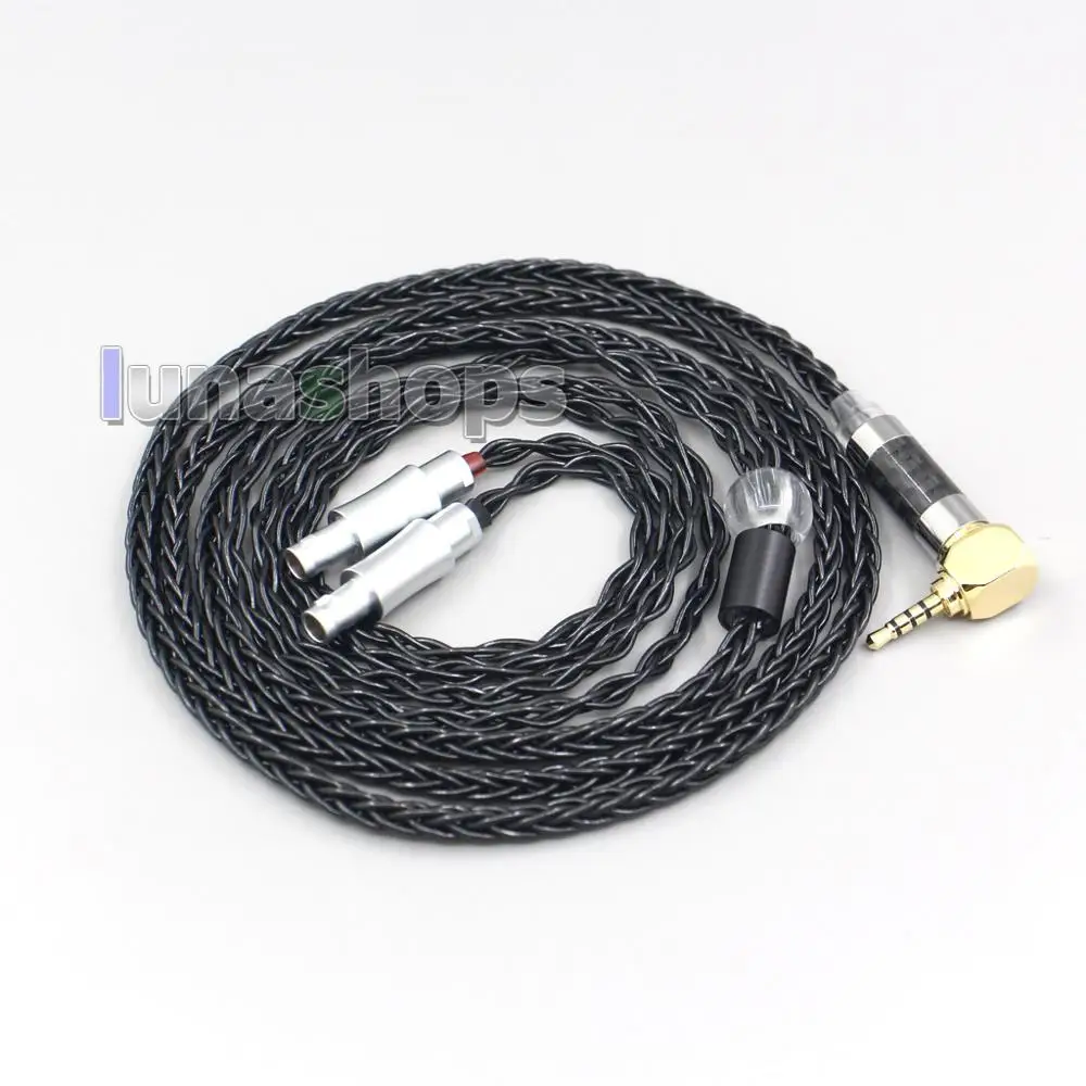 LN005835 2 5mm 3 5mm XLR 4 4mm TRRS Balanced 16 Core OCC Silver Mixed Headphone Cable For Shure SRH1540 SRH1840 SRH1440