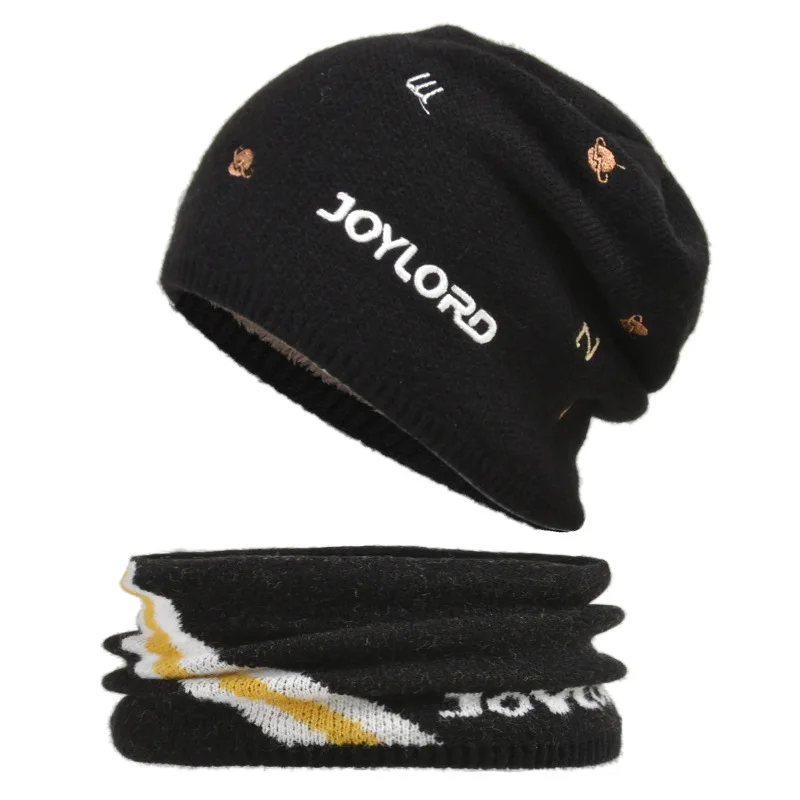 Maikun New Children's Parent-Child Woolen Cap With Embroidery Letters Autumn And Winter Knitted Hat Boy Hat