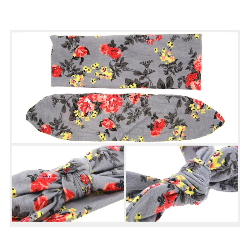 Colorful Newborn Toddler Headband Baby Girls Head Wrap Cotton Elastic Baby Headdress Kids Hair Band Girl Flower 0-4T