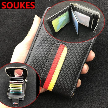 

Genuine Leather Men's Car Key Wallet Gifts Card Holder For Mercedes W203 W211 W204 W210 Benz BMW F10 E34 E30 F20 X5 E70