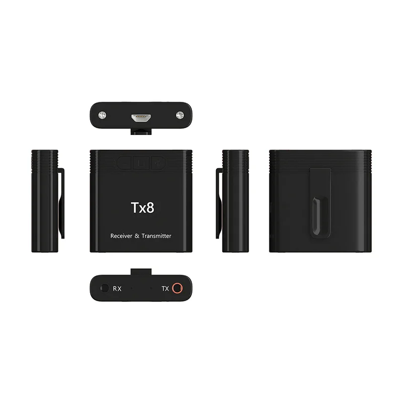 TX8 приемник и передатчик аудио передатчик приемник все-в-одном Bluetooth 5,0 беспроводной Bluetooth аудио ресивер Музыка адаптер