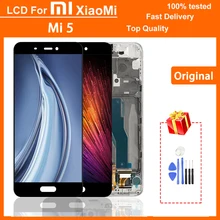 Ensemble écran tactile LCD de remplacement, 100% pouces, avec châssis, pour XIAOMI Mi 5, 5.15 testé, Original=