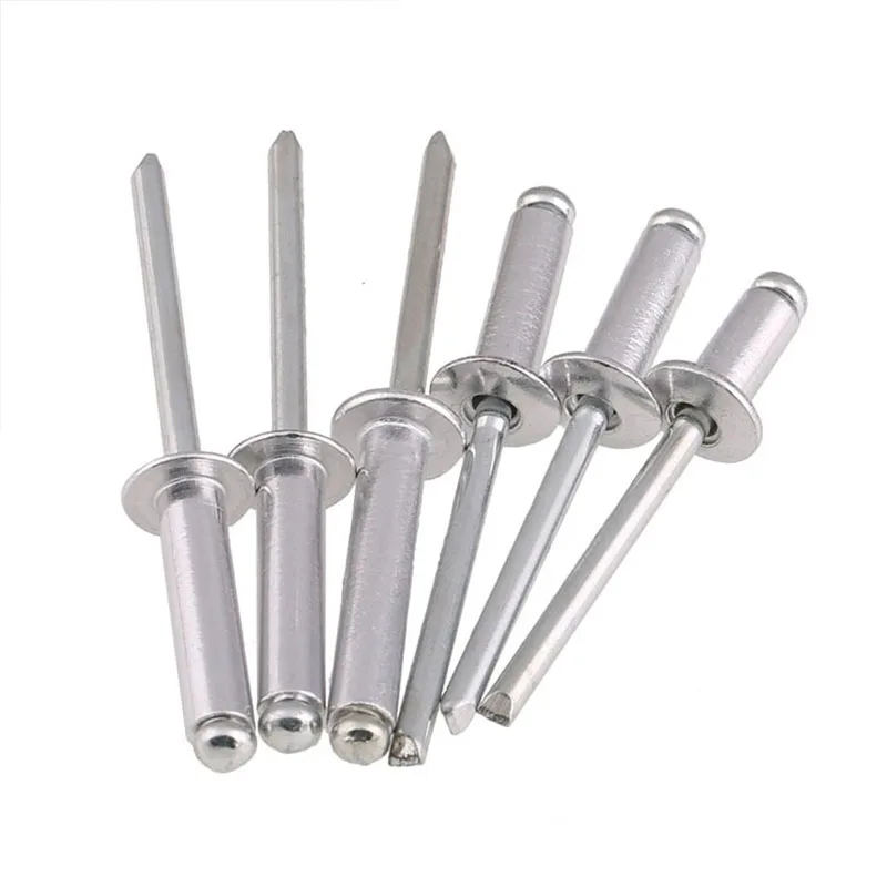 Aluminium Dome Round Head Pop Open Hollow Pull Blind Rivets Bolt Dropper Self-plugging Rivet Decoration Nail Rebite rivets and fasteners rivets and screws